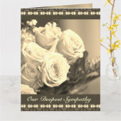 Rose Floral Beileid Karte (Gelbe Blume)