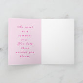 Rose Floral " Birthday" Customizable Card Karte (Innenseite)
