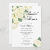 Rose Floral Bouquet Bridal Dusche Einladung (Vorne/Hinten)