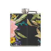 Rose Floral Bouquet Flachmann (Rückseite)