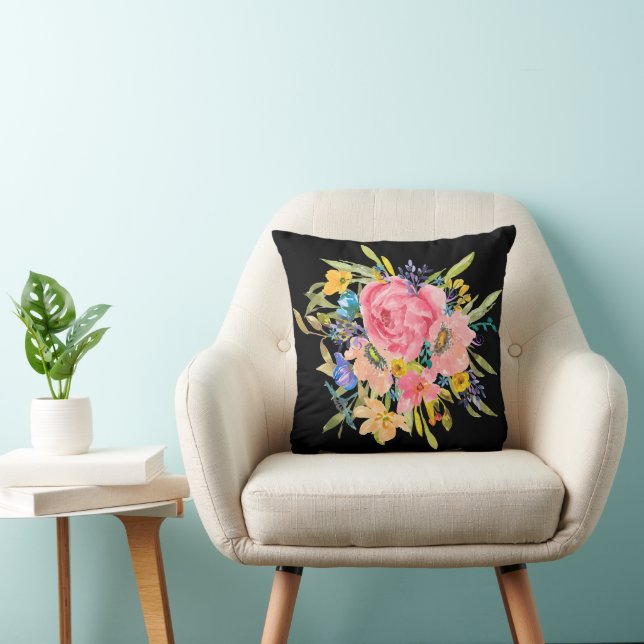 Rose Floral Bouquet Kissen (Stuhl )
