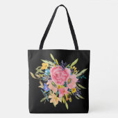Rose Floral Bouquet Tasche (Vorderseite)