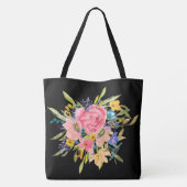 Rose Floral Bouquet Tasche (Rückseite)