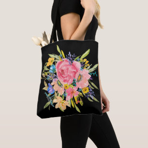 Rose Floral Bouquet Tasche