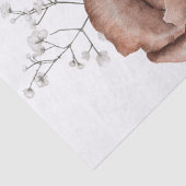 Rose Floral Bouquet Wasserfarbe Decoupage Seidenpapier (Detail)