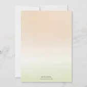 Rose Floral Bridal Brunch Dusche Einladung (Rückseite)