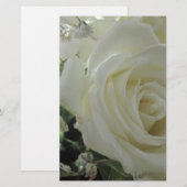 Rose Floral Briefpapier (Vorne/Hinten)
