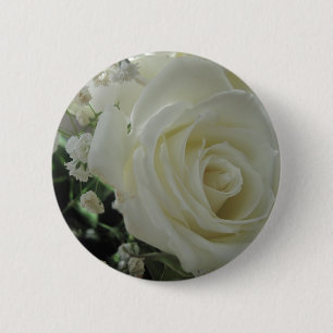 Rose Floral Button