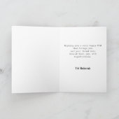 Rose Floral Crescent Islamische Laterne Eid Mubara Karte (Innenseite)