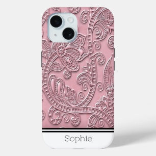 Rose Floral Damask Custom Samsung Case-Mate iPhone Hülle