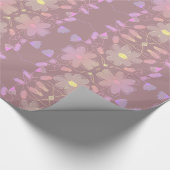 Rose Floral Designer Geschenkwrap Geschenkpapier (Ecke)
