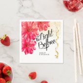 Rose Floral Die Nacht vor Napkins Serviette (Beispiel)