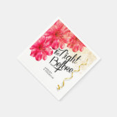 Rose Floral Die Nacht vor Napkins Serviette (Ecke)