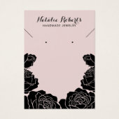 Rose Floral Earring Necklace Juwelier Display (Vorderseite)