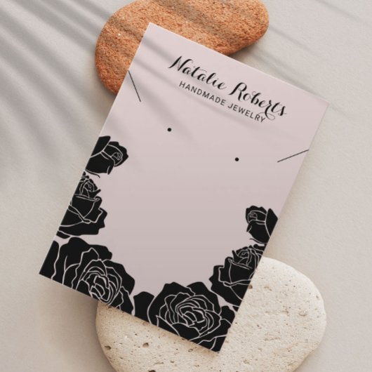 Rose Floral Earring Necklace Juwelier Display