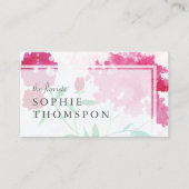 Rose floral elegant visitenkarte (Vorderseite)