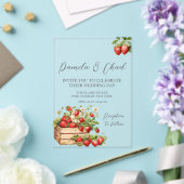 Rose Floral Eukalyptus Wedding Acryleinladungen (In Situ (Hochzeit))