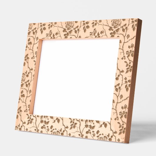 Rose Floral Geätzte Rahmen (Links)