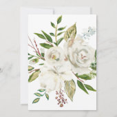 Rose Floral Geometric Bridal Dusche Einladung (Rückseite)