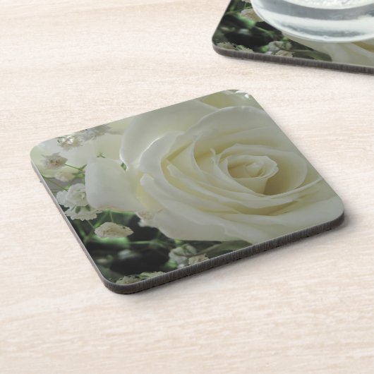 Rose Floral Getränkeuntersetzer (Linke Seite)