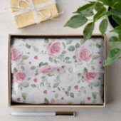 Rose Floral Hearts Brautparty Seidenpapier (Geschenk)