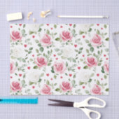 Rose Floral Hearts Brautparty Seidenpapier (Handwerk)