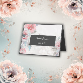 Rose Floral Hochzeitskarte Dankeskarte