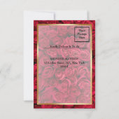 Rose Floral Islamische Hochzeit RSVP Karte (Rückseite)