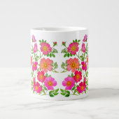 Rose Floral Jumbo Tasse (Vorderseite)