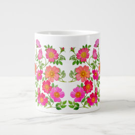 Rose Floral Jumbo Tasse