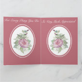 Rose Floral Karte (Innenseite)