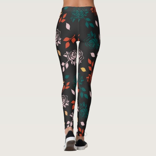 Rose Floral Leggings (Rückseite)