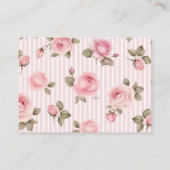 Rose Floral Liebe Shack Verlobte Brautparty Rezept Begleitkarte (Rückseite)