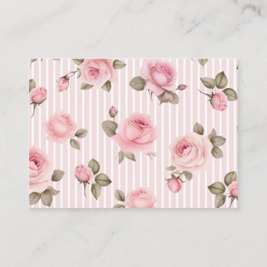 Rose Floral Liebe Shack Verlobte Brautparty Rezept Begleitkarte (Rückseite)