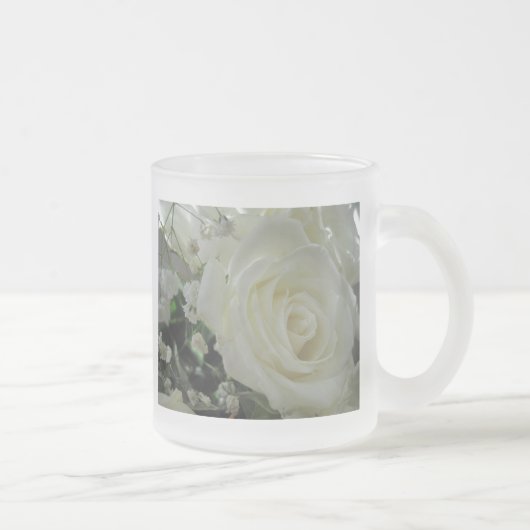 Rose Floral Mattglastasse (Rechts)