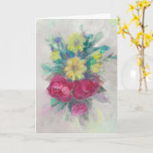 "Rose Floral Medley".Geburtstagskarte Karte (Gelbe Blume)