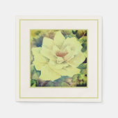 Rose Floral Napkins — Sage & Ivory Gard Serviette (Vorderseite)