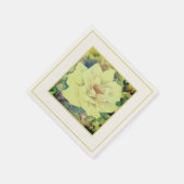 Rose Floral Napkins — Sage & Ivory Gard Serviette (Ecke)