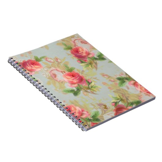 Rose Floral Notebook Notizblock (Rechte Seite)