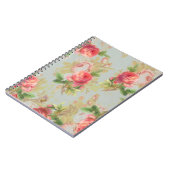 Rose Floral Notebook Notizblock (Linke Seite)