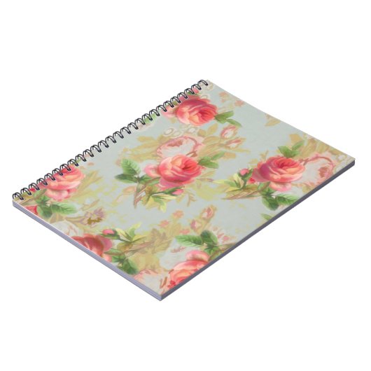Rose Floral Notebook Notizblock (Linke Seite)