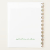 Rose Floral Planner Planer (Rückseite)