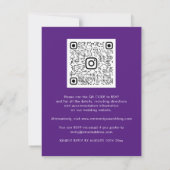 Rose Floral QR Code Marsala Beery Lila (Rückseite)