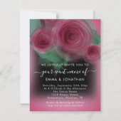 Rose Floral QR Code Marsala Beet Black (Vorderseite)