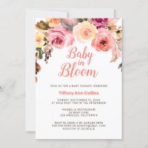 Rose Floral Watercolor Baby in Bloom Baby Showroom