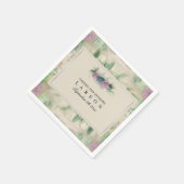 Rose Floral Watercolor Hochzeit Napkin Serviette (Ecke)