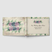 Rose Floral Watercolor Wedding Gästebuch (Voll)