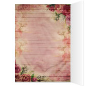 Rose Floral Wedding Vielen Dank (Innen (Links))