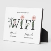 Rose Floral WIFI Guest Password Fotoplatte (Seite)