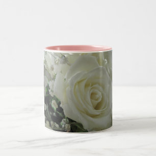 Rose Floral Zweifarbige Tasse